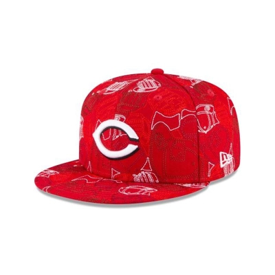Cincinnati Reds Gorra | New Era MLB Cap Chaos 59fifty Fitted Cap Mexico - Rojos